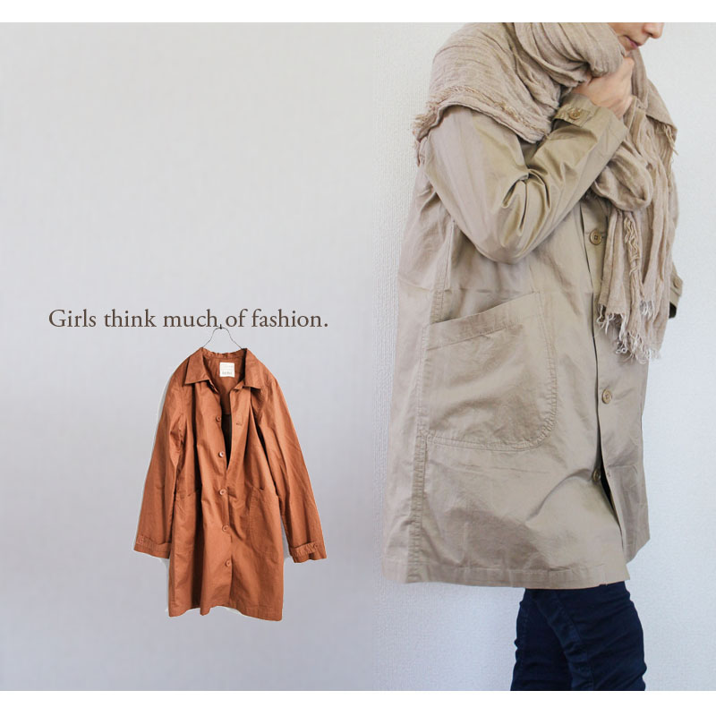 \u003cBR\u003e 【ichi】ステンカラー厚地の外套＊ \u003cBR\u003eICHI イチ/自然的/上着/ステンカラー厚地の外套\u003cBR\u003e
