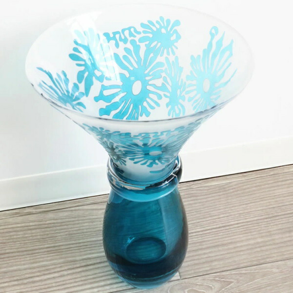 楽天市場】青と白の美しい花器【ロココ調 ハンドボウル】アカンサス