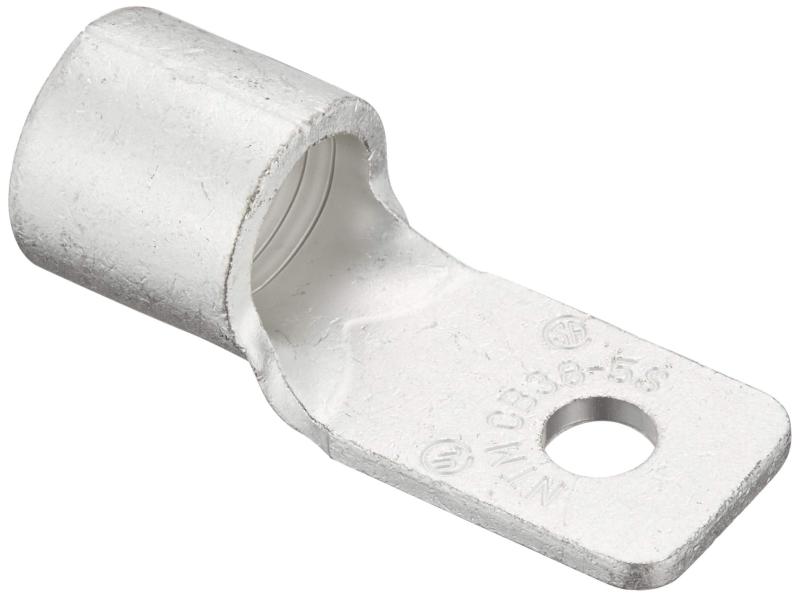 ニチフ端子工業（Nichifu） 低圧開閉器用裸圧着端子 CB形 穴径5.3mm 100個入 CB 38-5S100