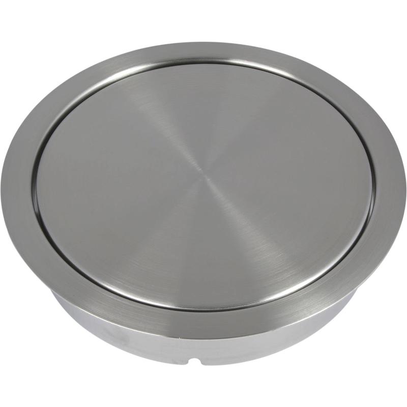 スガツネ工業 ランプ印 ステンレス鋼製 屑入投入口 AD-DH015 フタ付 AD-DH015|TOMstore
