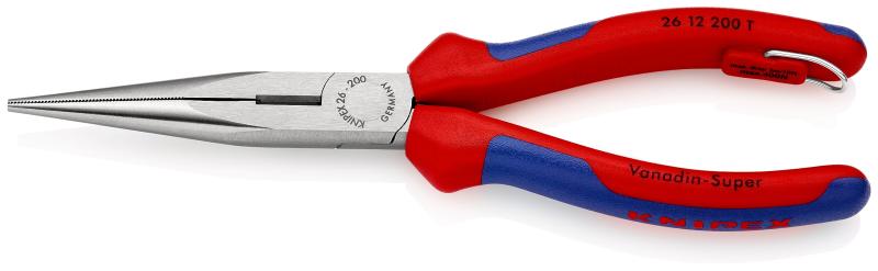 クニペックス KNIPEX 2612-200TBK 先長ラジオ受信機プライヤー 落っこちる押しとどめる(BK)