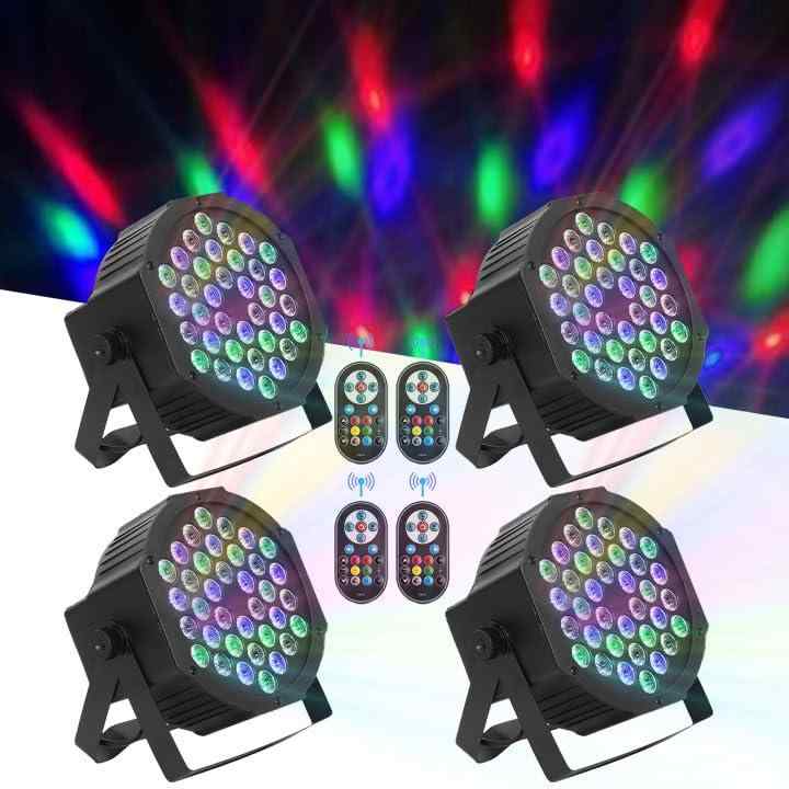 U`King ステージライト 36個LED 舞台照明 リモコン付き ディスコ