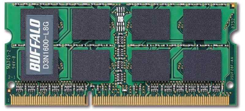 BUFFALO PC3L-12800対応 204PIN DDR3 SDRAM 8GB D3N1600-L8G|TOMstore