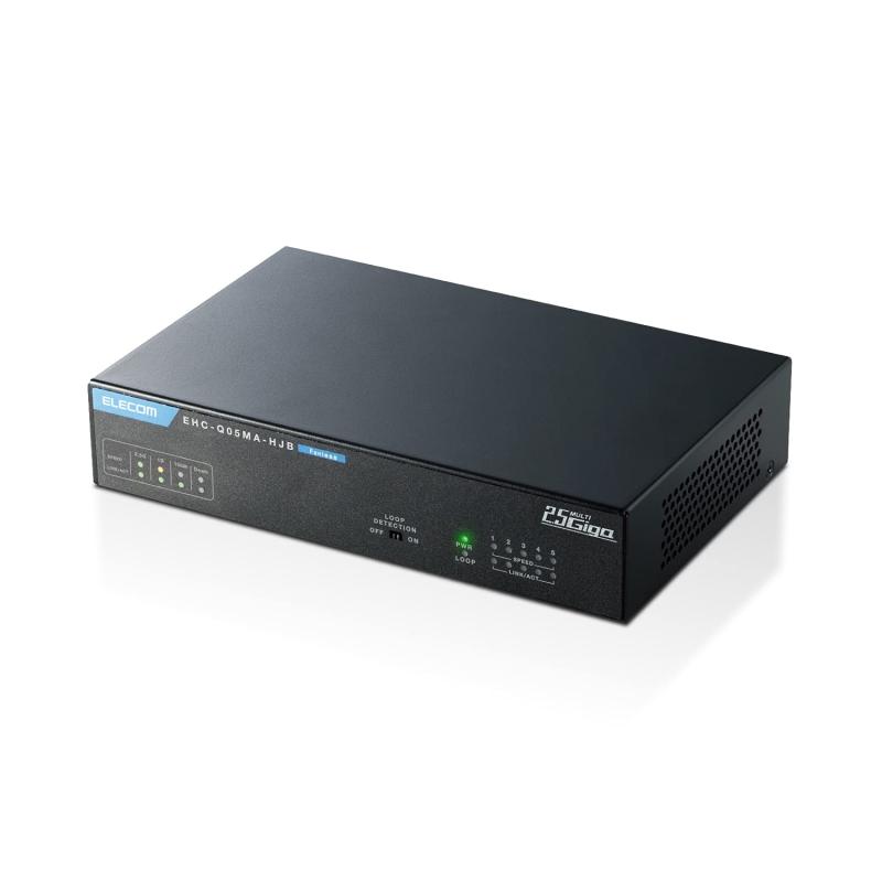 エレコム(ELECOM)スイッチングハブ 5ポート 2.5ギガ対応 金属筐体 マグネット付き 電源外付けモデル 静音 ファンレス設計 省電力 EU RoHS指令準拠 ブラック 15,744円