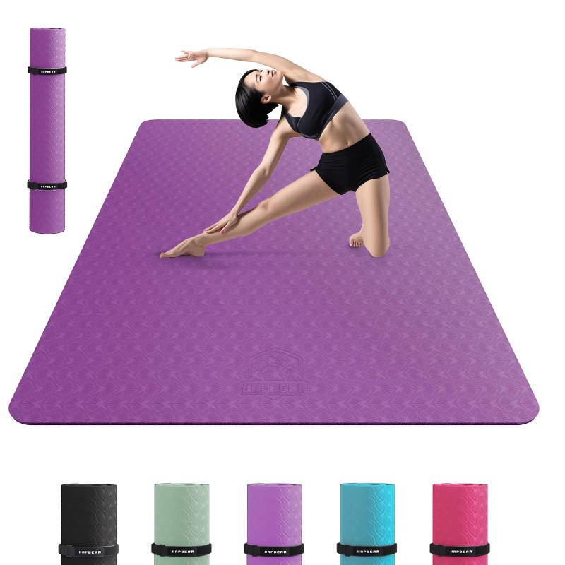 楽天市場】HAPBEARエクササイズマット8mm厚手大判ヨガマット高密度PVC