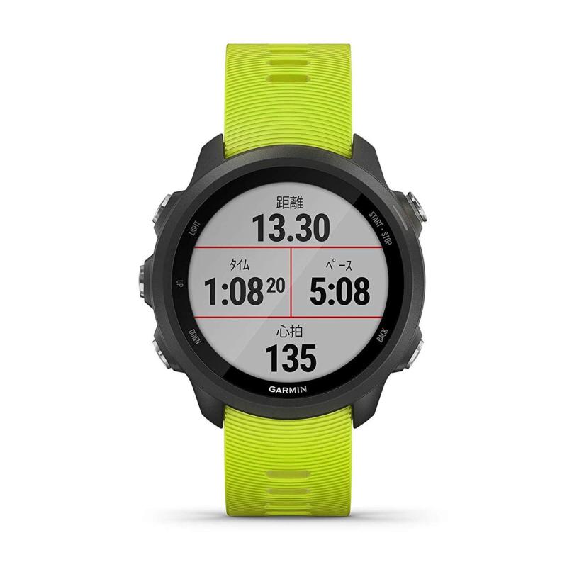 GARMIN(ガーミン) ForeAthlete 245 Amp Yellow /Black Slate 単品/質問用紙分析的思考仕掛ける アンプ イエロー-ブラック スレート