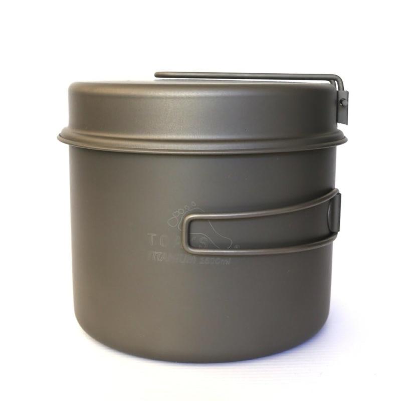 Titanium 1600ml Pot with Pan by ｜TOMstore
