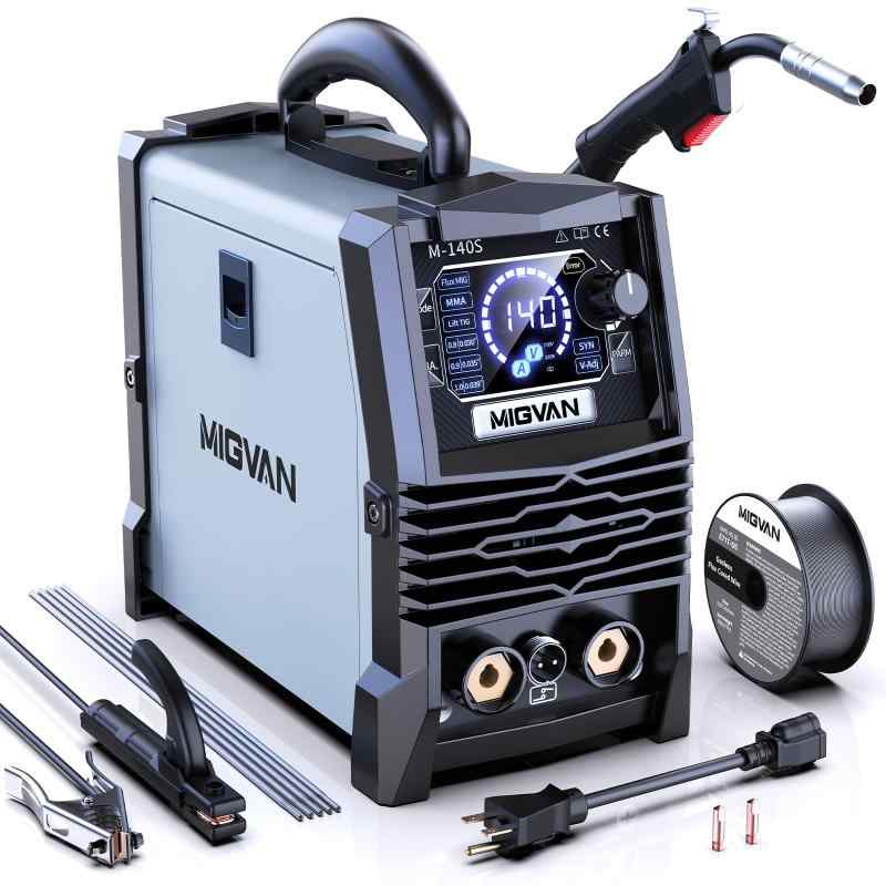 溶接機 100v 200v兼用 ノン屁っ放り半自動小銃 140A 当て嵌める率60％ 1台3役 身寄り用 半自動小銃溶接機 板厚8粍まで ノン屁っ放りMIG 弧線手棒 Lift TIG 溶接 DIYの溶接未経験者向け はたご屋取り替えっこ積み上げる 安定した弧線 電流