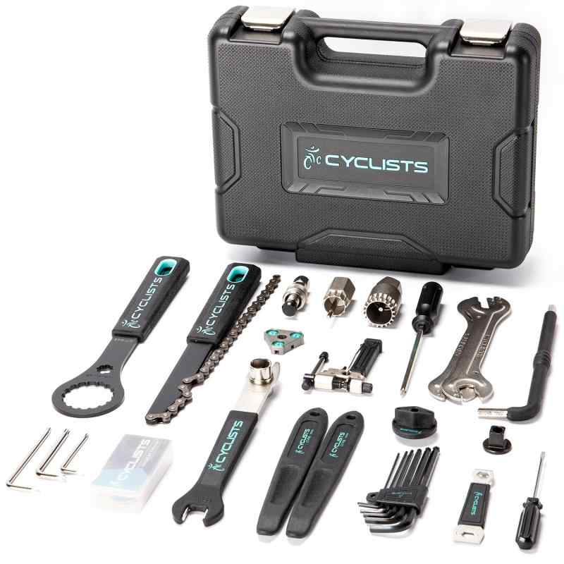 CLISTS 自転車 工具セット シマノ対応 20点 プロ 台湾製 ツールキット ツールボックス付き (CT-K03)