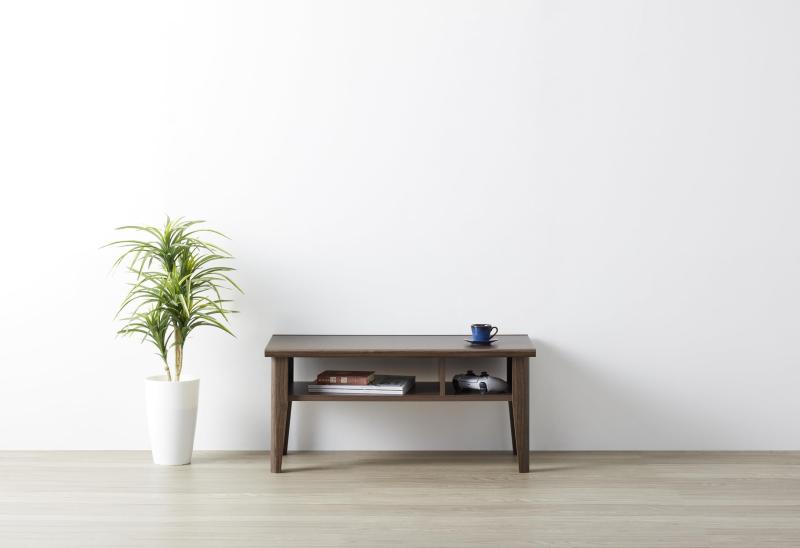 朝日木材加工(Asahiwood) リビングテーブル Cosalo 幅79×奥行39.1×高さ36.5cm ブラウン ヴィンテージ調 COC-3580LT-DB