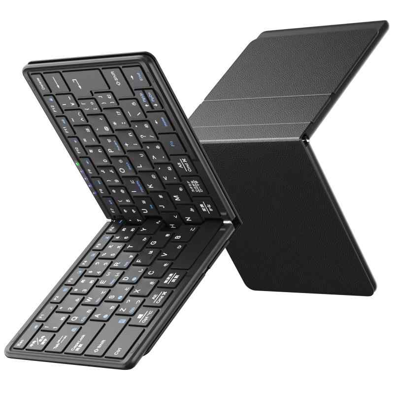 【2026革新版】 キーボード ワイヤレス 折りたたみ式 JIS標準日本語配列 ipad/iphone キーボード Bluetooth マルチペリング iOS/Mac/Windows/Android/Google対応 フルサイズ パンダグラフ Type-