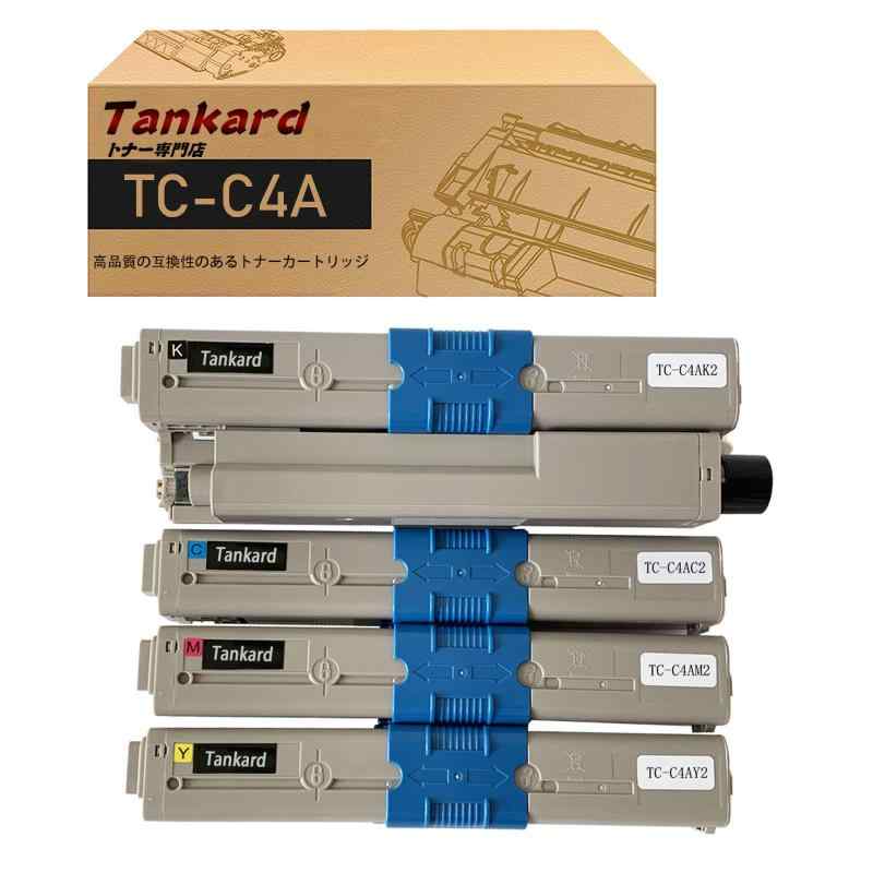 OKI用 TC-C4A TC-C4AK2 TC-C4AC2 TC-C4AM2 TC-C4AY2 (4色セット BK/C/M/Y)互換トナーカートリッジ 対応機種:OKI C332 363 C332dn 363dn C332dnw 363dnw|TOMstore