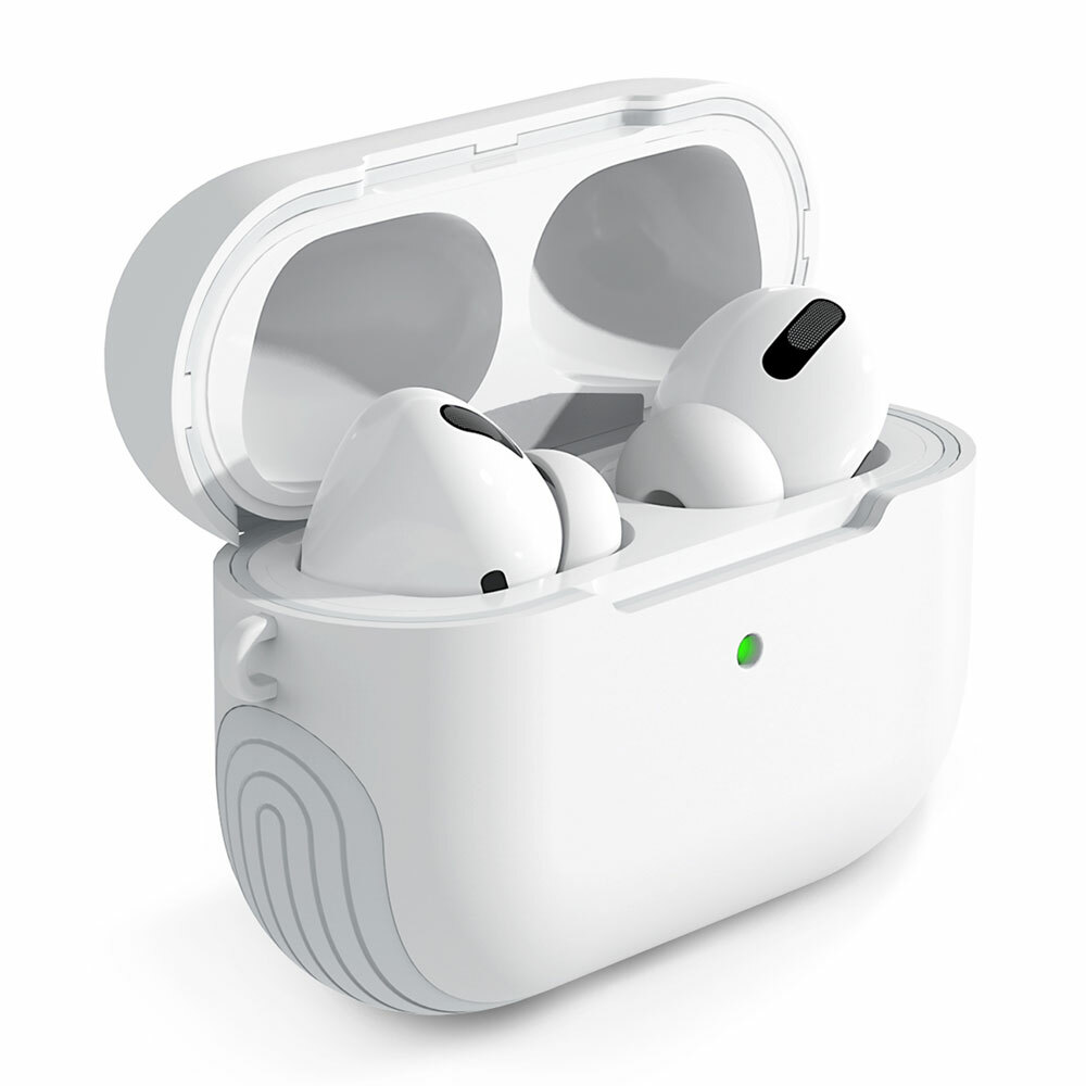 tomtoc AirPods Proケース イヤホンケース カバー エアーポッズ プロ ケース アップル イヤホン 保護ケース 耐衝撃 防水 防塵  キーチェーン付き 充電LED可視 ワイヤレス充電対応 【日本限定モデル】