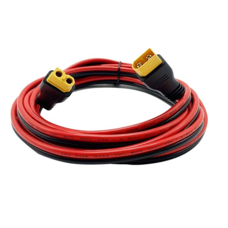 WBGADAM XT60 オス-メス 12AWG 延長ケーブル 、ポータブル発電所、ソーラー発電機用|トミーショップ 店