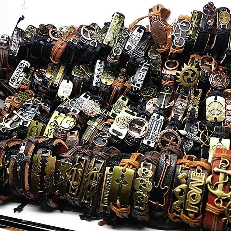 手編み 革 ブレスレット セット 男女用 ユニセックス アクセサリー ハンドメイド 手作り アクセサリー 復古風 ビンテージスタイル 幾何学デザイン カラーバリエーション アクセサリーセット 旅行記念 ギフト対応 革製 ハンドクラフト ジュエリー セット