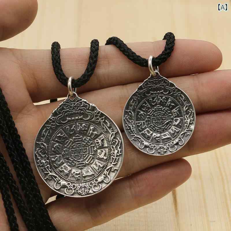 ネックレス メンズ レディース 個性派 ユニセックス 復古風 金剛杵 ペンダント アクセサリー 古風 装飾品 百搭 日常使い 軽量 金属製 大型 小型 ユニセックスデザイン|トミーショップ 店