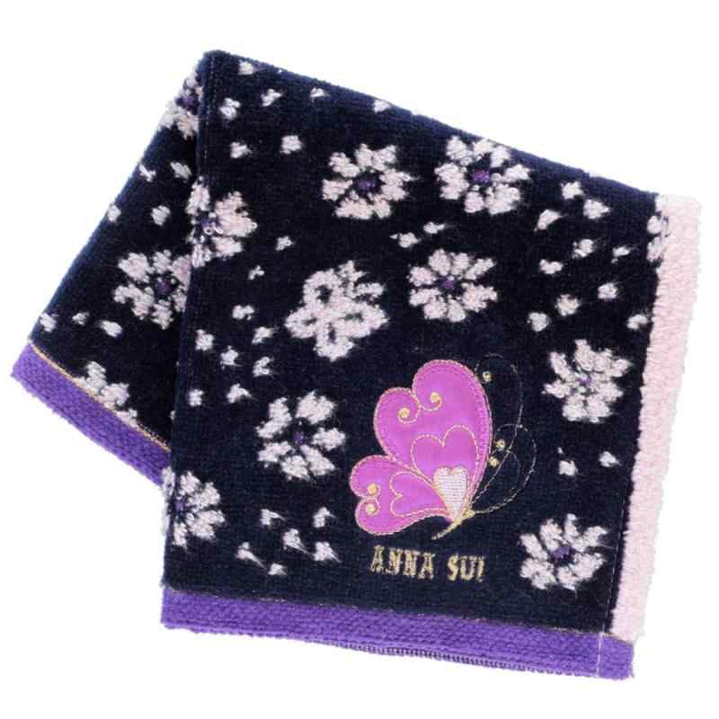 楽天市場】アナ スイ ANNA SUI フェイスタオル ブラック レッド