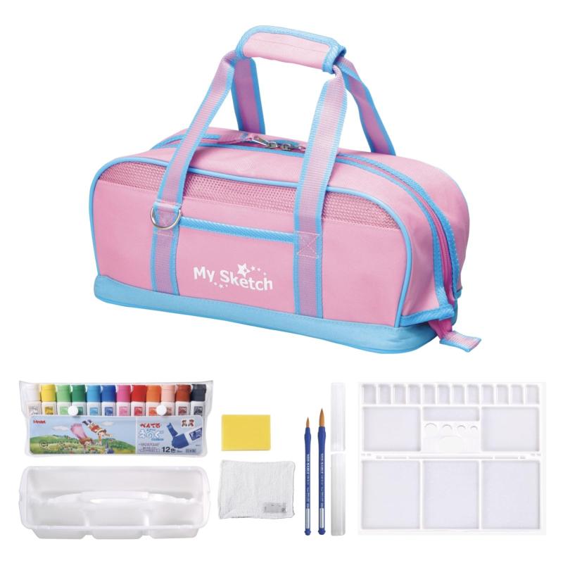 (未使用･未開封品)　ぺんてる 固形水彩絵の具 ケーキカラー デラックス WG4-8 8色 sdt40b8 ぺんてる WG4-8 ケーキカラーデラックスWG4 8筆入り WG48 ケーキ