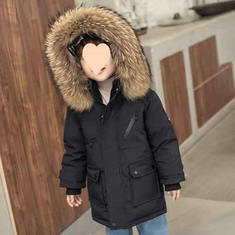 子供用コットンジャケット 男の子 中綿 コート 秋冬 厚手 中綿入り アウター 中長丈 ラウンドネック 120 130 140 150 160 赤 黒 緑 白