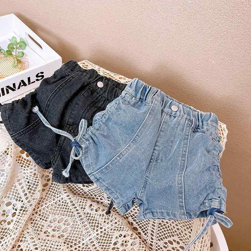 子供服 パンツ 女児 デニム ショートパンツ 韓国風 カジュアル 普段着 夏 100cm 110cm 120cm 130cm 140cm 150cm ブラック デニムブルー