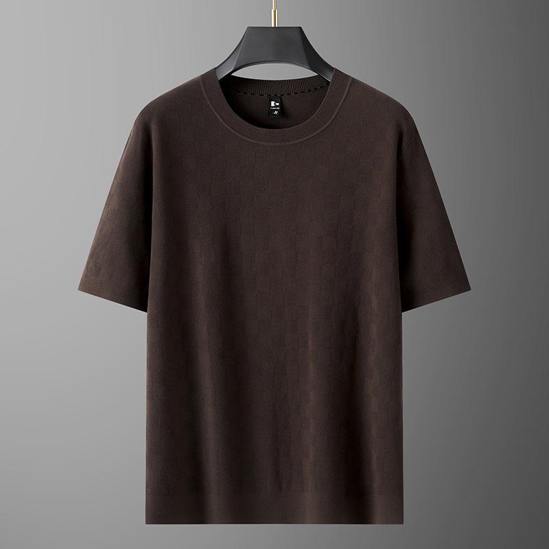 ニット メンズ ニットトップス 秋冬 男性用 紳士服 セーター 翻? 襟付き 短袖 大きいサイズ ゆったりサイズ 3XL 4XL 5XL 6XL 7XL 8XL 無地 リブ裾 ブラック 黒 ベージュ 通勤 普段使い