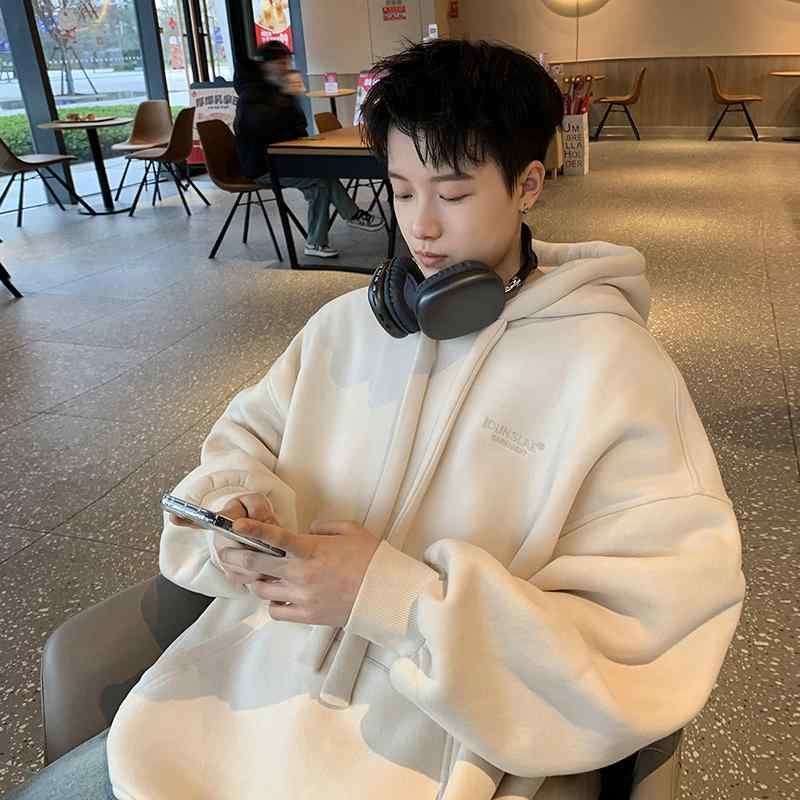 パーカー メンズ 男性用 長袖 春秋冬 プルオーバー フード付き 無地 ゆったり トレーナー スウェット トップス 緑 紺色 ベージュ