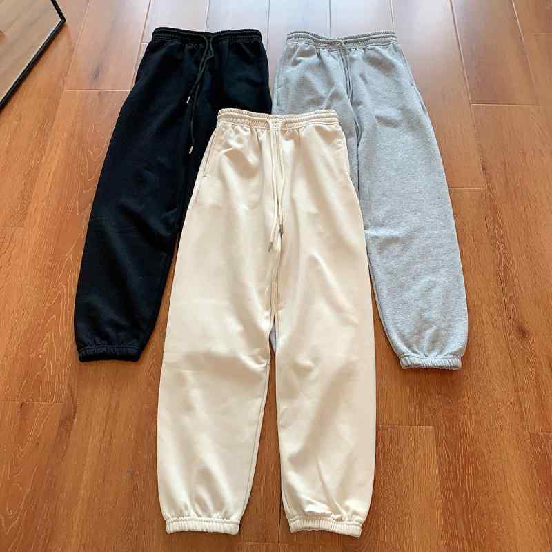 レディース 春夏 ワイドパンツ ハーレムパンツ ハラコパンツ 束脚パンツ 運動パンツ コットン 綿素材 中腰 ハイウエスト ゆったり シルエット ラフスタイル 日常使い 米色 グレー ブラック 多ポケット アシンメトリー デザイン 長丈 ミディアムウェス