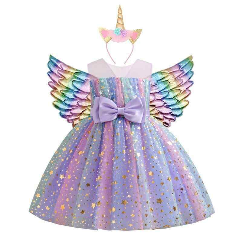 ワンピース キッズ 女の子 子供 チュールスカート 星柄 チュール プリンセスドレス コスチューム セットColor: ピンク パープル グリーン