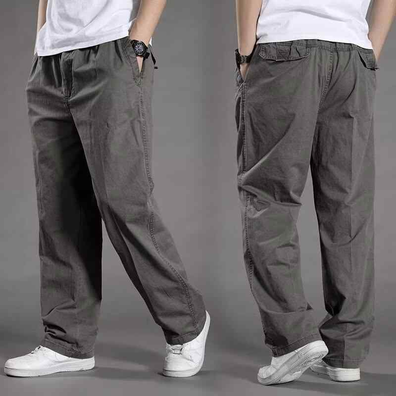 パンツ メンズ 男性用 コットン カーゴパンツ ストレートパンツ ロングパンツ ゆったり 高 elastic ウエストゴム 普段使い 部屋着 アウトドア 春