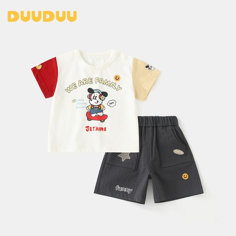 キッズ Tシャツ パンツ 上下セット 2点セット 半袖 ベビー服 子供服 男の子 夏服 韓国風 薄手 かわいい 綿 80cm 90cm 100cm 110cm 120cm