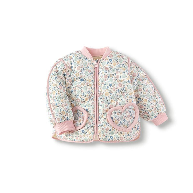 子供服 ダウンジャケット ベビー服 男の子 女の子 80 90 100 110cm 軽量 撥水加工 あったか 秋冬 花柄
