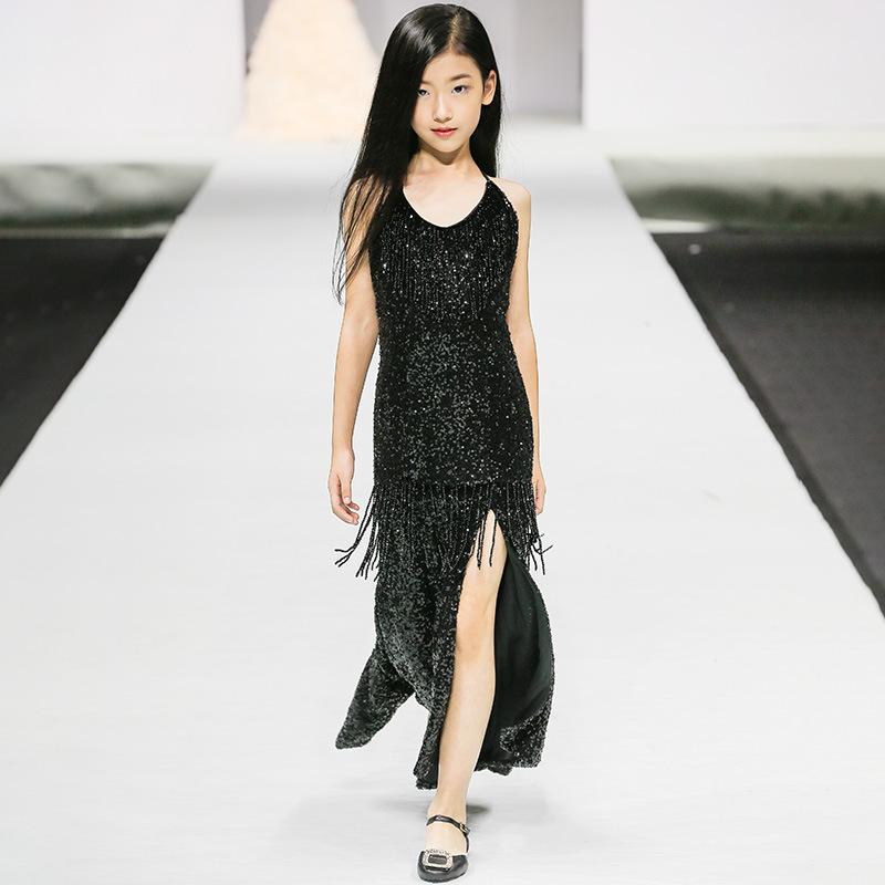 子供用フォーマルドレス 女の子用 ブラック 発表会 演奏会 衣装 ラテン 魚尾 ロングドレス 100cm 110cm 120cm 130cm 140cm 150cm 160cm ポリエステル 公主 かわいい 春夏｜トミーショップ 店
