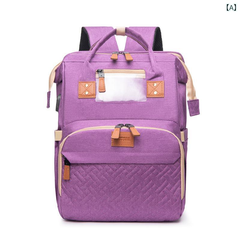 マミーバッグ 軽量 母子用 ナイロン 防水 ショルダーバッグ ハンドバッグ 収納 家用 切り替え ポケット 紫色 緑色 青色 黒色 ピンク グレー 純色 車縫い ポリエステル 裏地 通勤 普段使い アウトドア(x3) 7,945円