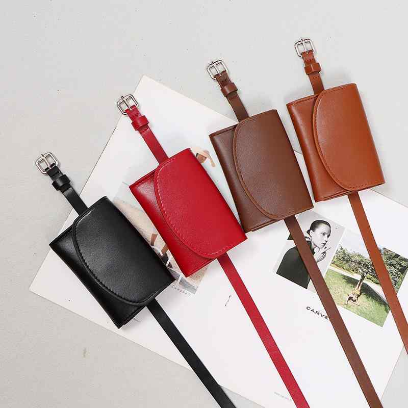 ウエストバッグ レディース キッズ 本革 牛革 レザー サコッシュ ミニ ポシェット ベルトポーチ 斜めがけ 肩掛け かわいい おしゃれ シンプル ブラック ブラウン レッド