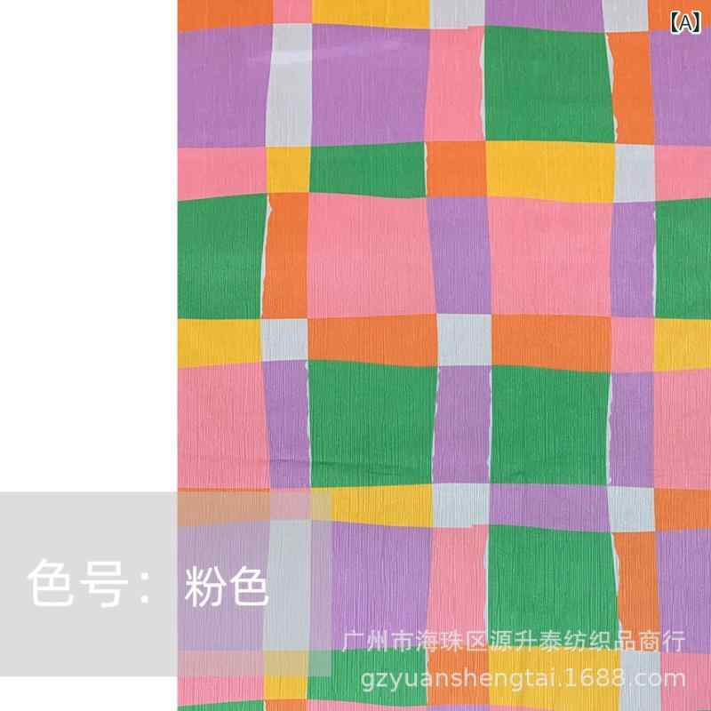 生地 布地 ポリエステル 100パーセント ベルベット ベルベット生地 数?印花 幾何学柄 幾何柄 カラフル チェック柄 プリント柄 ピンク 赤 紫 春夏 秋冬 通年 ファブリック テキスタイル ドレス コート パンツ 生地 現地在庫 服地 衣類素材 フ(x10)