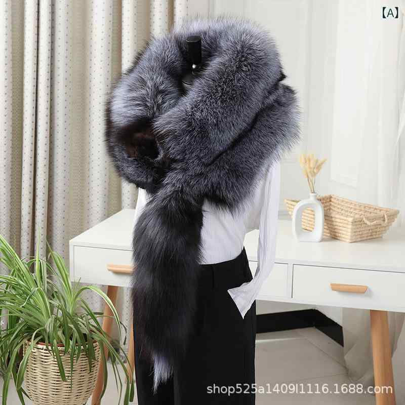 楽天市場】【シルバーフォックス顔つきマフラー(Mサイズ