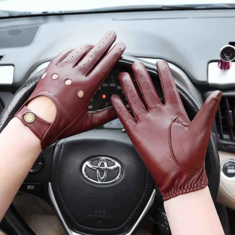 手袋 男性用 春秋 薄手 アウトドア フィットネス バイク 羊革 シープスキン レトロ ハーレー ダビッドソン かっこいい おしゃれ 黒 ブラック バーガンディ