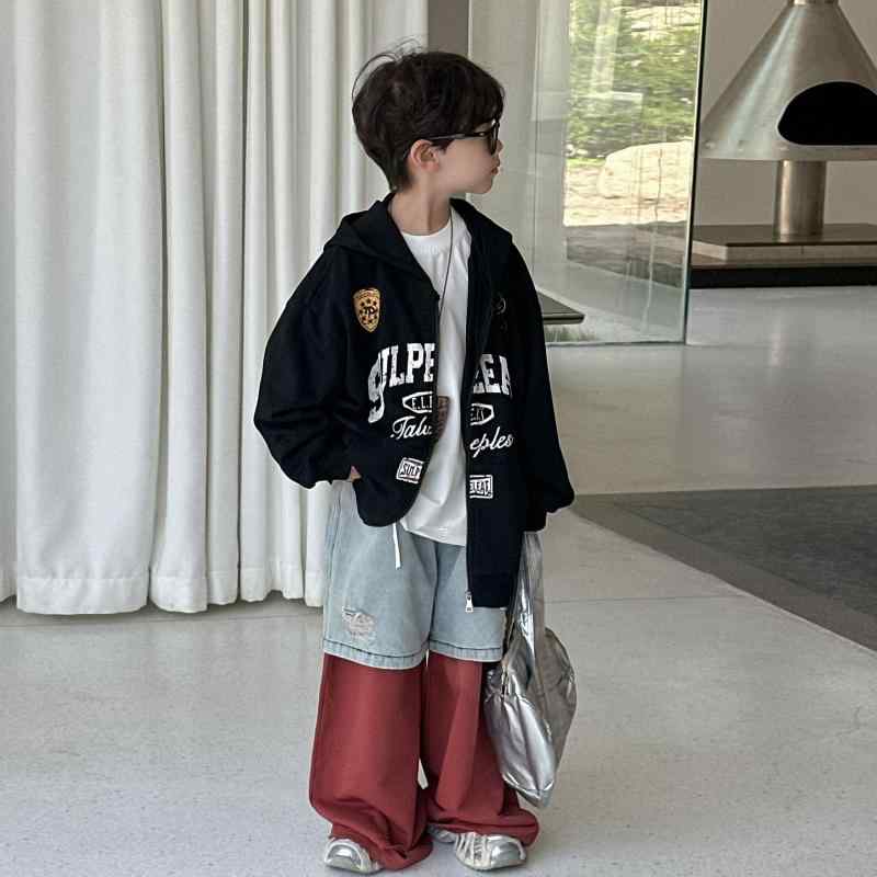 ジャケット キッズ 男の子 子供服 秋物 長袖 アウター パーカー カジュアル スポーツ 普段着 通園 通学 100cm 110cm 120cm 130cm 140cm 150cm 160cm