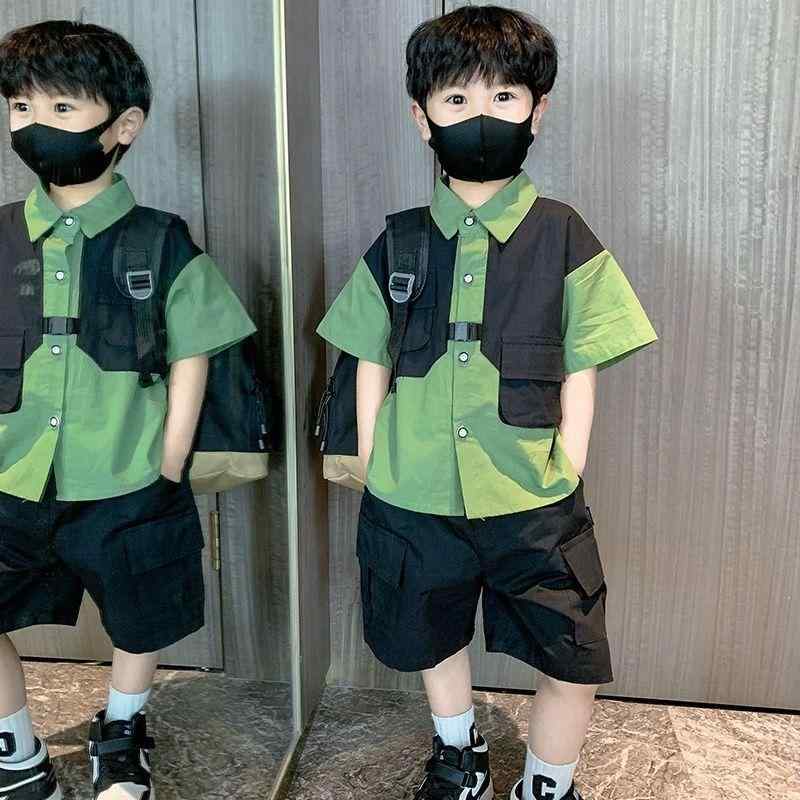 子供服 男の子 夏用セットアップ 半袖 短パン 上下セット 2点セット 子供 幼児 ボーイズ 3歳 4歳 5歳 6歳 7歳 8歳 100cm 110cm 120cm 130cm 140cm 綿 薄手
