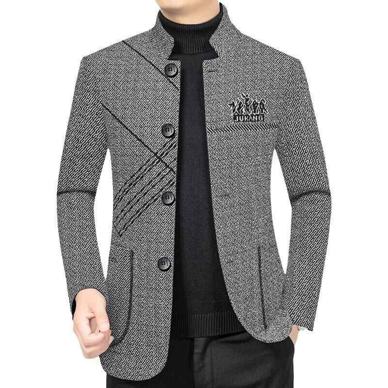 上衣 メンズ 成人男性服 絨毛混ぜ合わせる テーラード 商行為 心地好い うつり変わり 時間 薄っぺら 朦々たる 薄墨色 黒いこと カーキ ポリエステル スーツ-スーツ・セットアップ