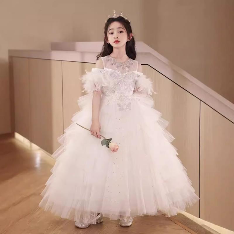 子供用礼服 ガールズ プリンセスドレス ピアノ発表会 結婚式 花童 女の子 キッズ フォーマルドレス ポリエステル 春夏 秋冬