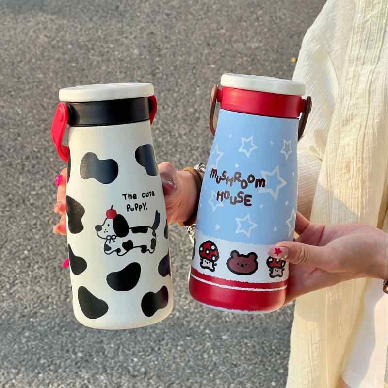 水筒 レディース かわいい 陶瓷 携帯式 ストロー付き 保温 保冷 600ml ステンレス 真空断熱 通勤 通学 アウトドア 旅行