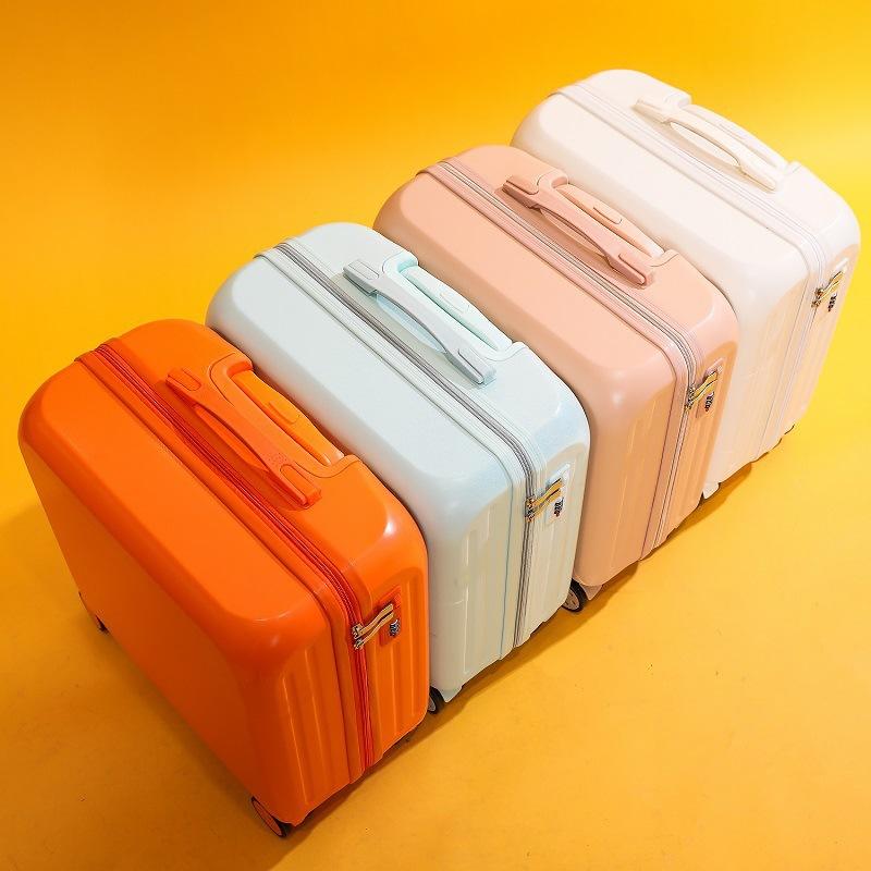 スーツケース レディース メンズ 子供用 Sサイズ マカロンカラー 軽量 防水 抗菌 ABS PC 18インチ 20インチ ピンク系 グリーン 白 旅行用