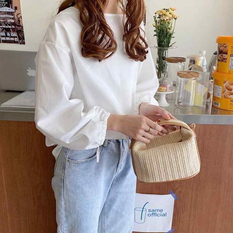 かごバッグ レディース ミニサイズ 2way ハンドバッグ ショルダーバッグ 春夏 ストリート カジュアル 杏色 ブラウン 編み込み