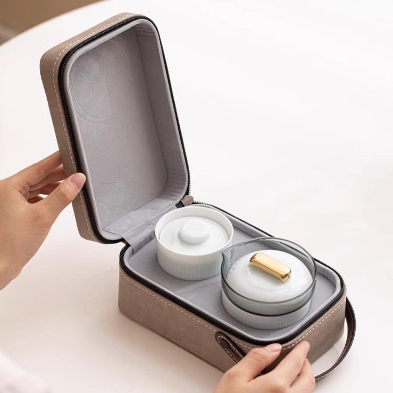 茶器 携帯用 旅行 茶器セット 高級 陶器 急須 湯呑み 3点セット 携帯用 アウトドア キャンプ