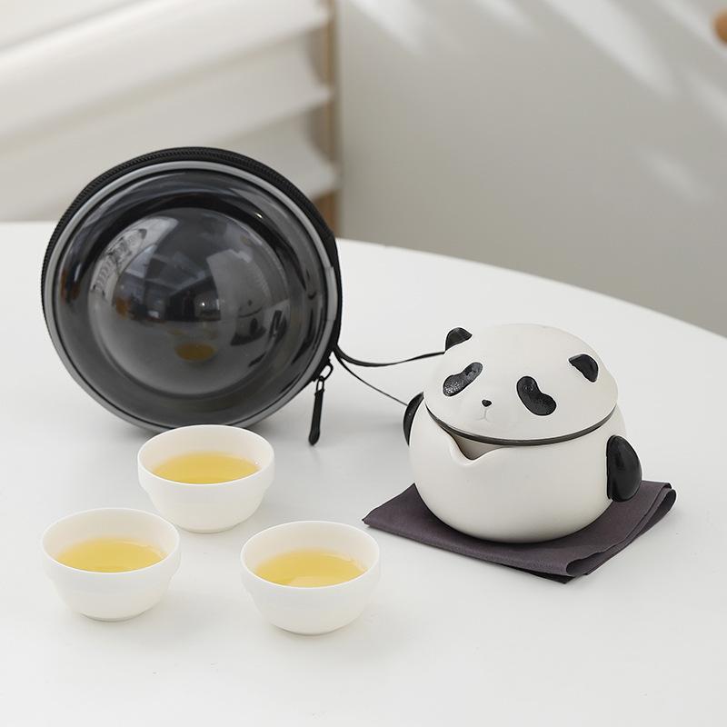 茶器 アウトドア 旅行 携帯用 茶器セット 陶器 ティーセット 急須 湯呑み