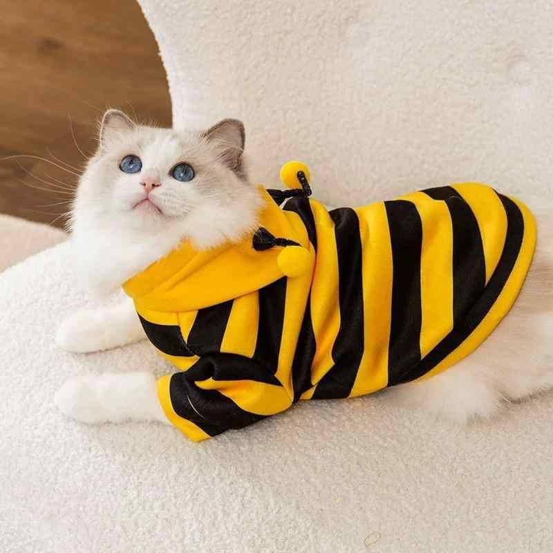 ペット服 犬 猫 秋冬 防寒 かわいい ミツバチ 青蛙 小熊 柔らかい フリース あったか ドッグウェア キャットウェア XS S M L XL XXL