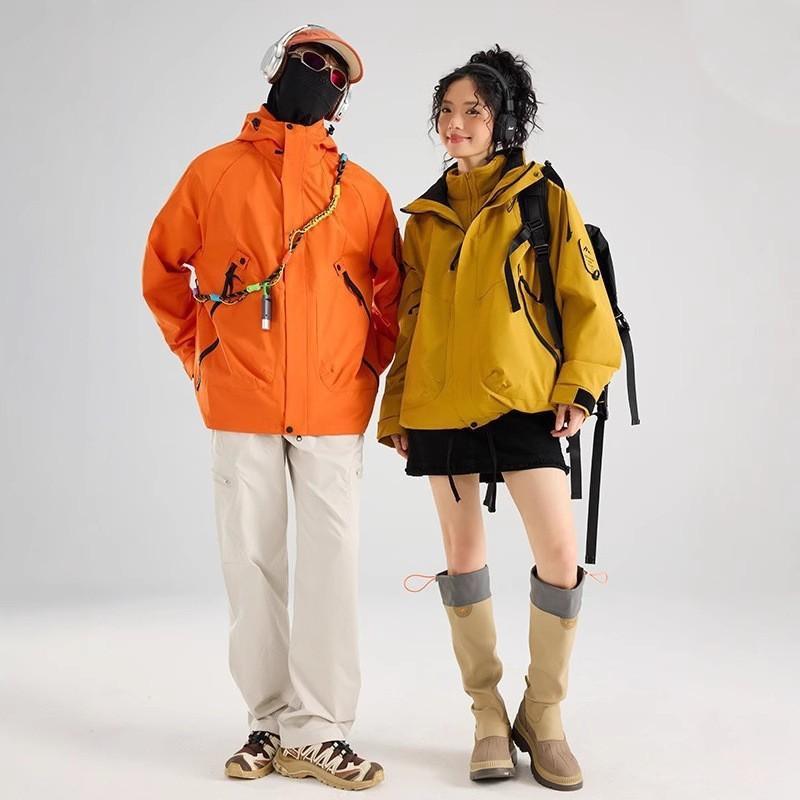 マウンテンパーカー レディース メンズ 防風 防水 アウター ジャケット 秋冬 春 スキー 登山 釣り ウェア アウトドア 撥水 3way 取り外し可能 フリース 裏起毛 青果緑 ピンク 白 黒|トミーショップ 店