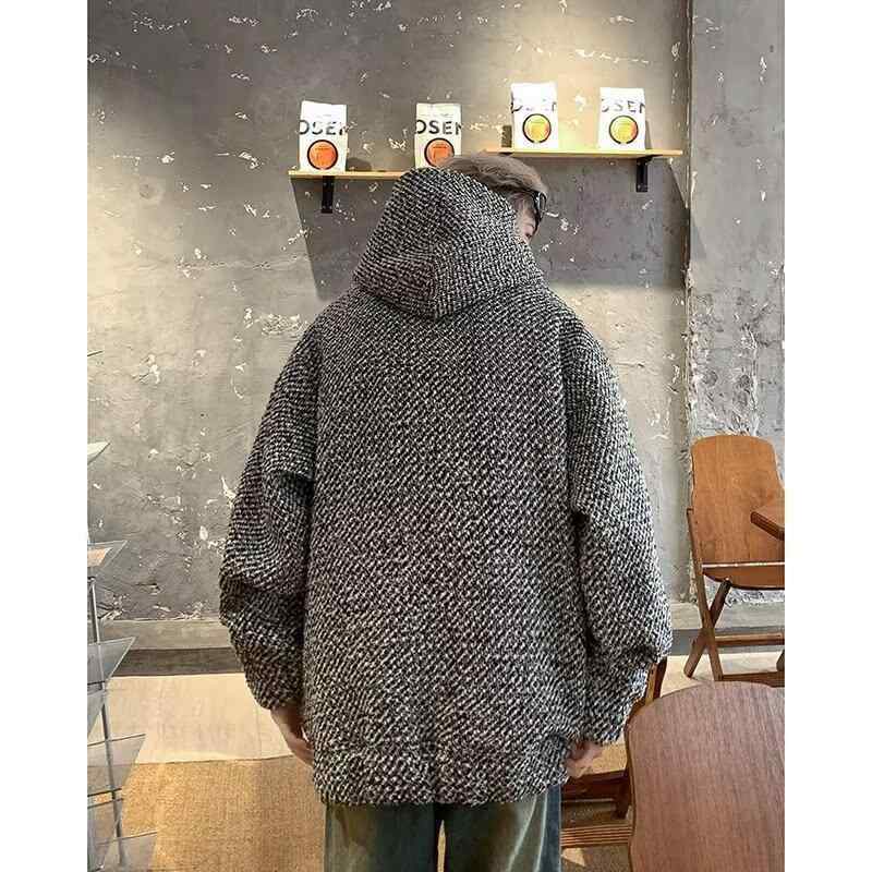 パーカー メンズ ニット カーディガン 秋冬 韓国風 ファッション ゆったり スウェット トップス 長袖 防寒