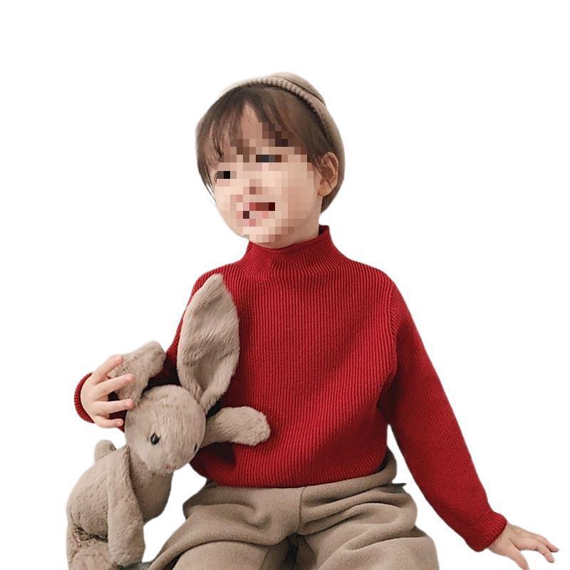 ニット 子供服 秋冬 ニットトップス 女の子 男の子 無地 ハイネック セーター ゆったり 伸縮性 ニットセーター カジュアル 普段着 かわいい オートミール ブラック ピンク ワインレッド グリーン ベージュ ブラウン